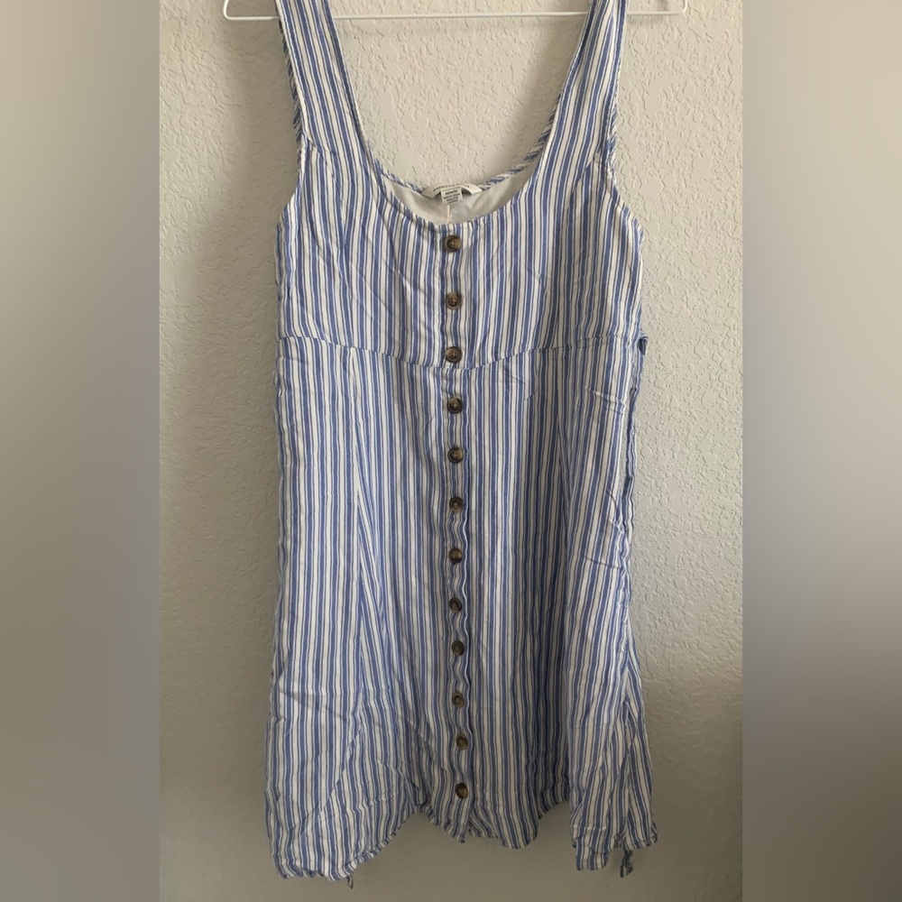 American Eagle Outfitters Blue and White Striped Dress
